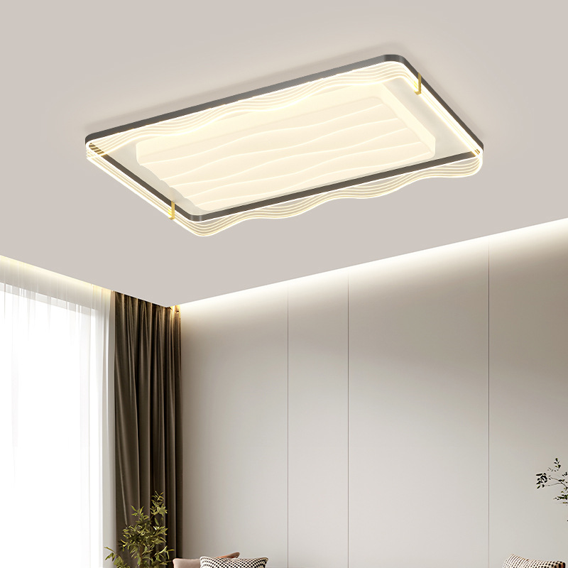 2025 nuevo estilo simple y moderno de alto nivel de la atmósfera del dormitorio protector de ojos lámpara de techo lámpara de sala de estar paquete de lámparas de toda la casa