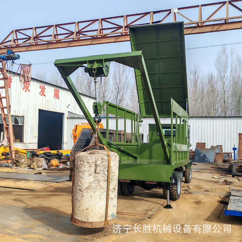 三轮四轮龙门吊下葬车 轮式龙门起重吊 白事吊装运输车