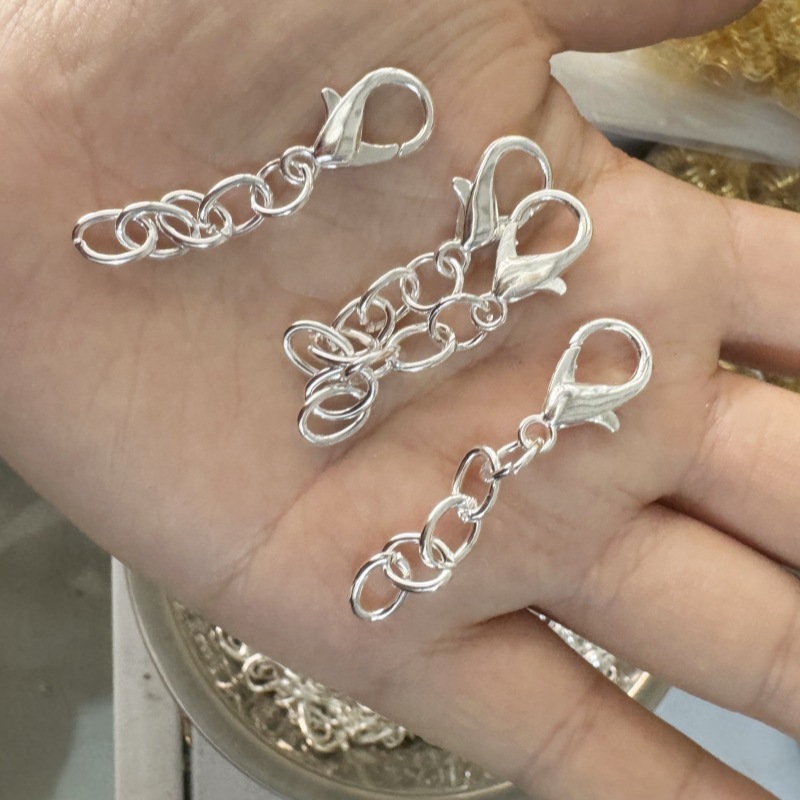 DIY ジュエリーアクセサリーロブスタークラスプ 4 セクションチェーン O 字型チェーンおもちゃブレスレットキーホルダーハンギングチェーンメーカー在庫卸売|undefined