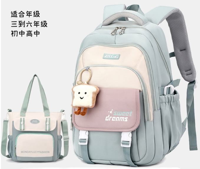 Mochila de pescado natural para mujeres universitarias de gran capacidad encantadora escuela secundaria secundaria mochila simple color caramelo mochila resistente a la suciedad