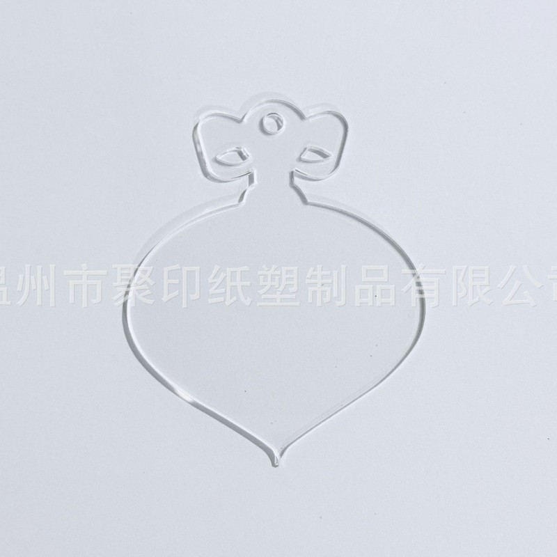亚克力透明空白片圣诞树DIY节日挂饰派对氛围装饰品跨境挂件雪花|undefined