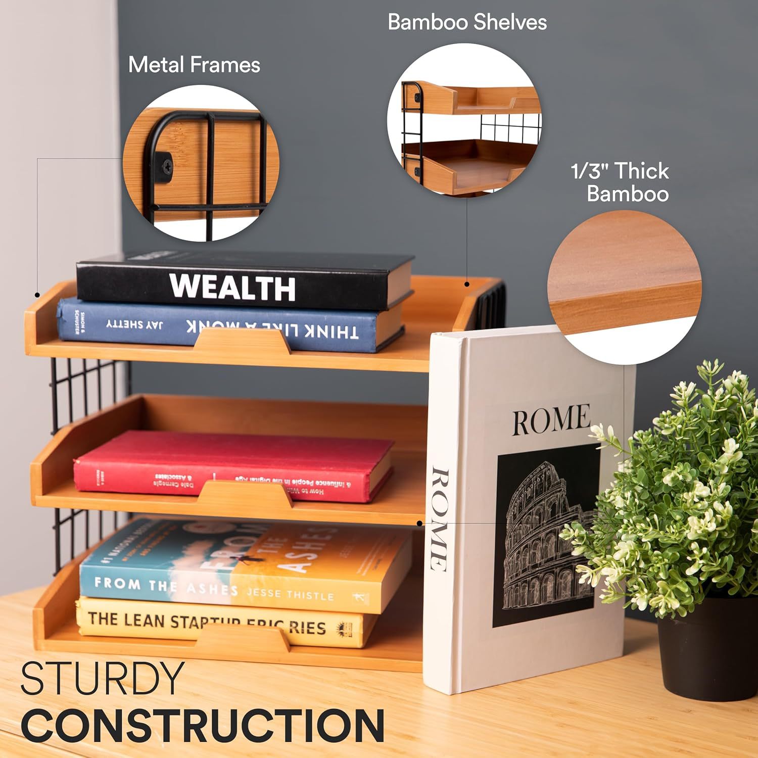 Wooden storage system for documents