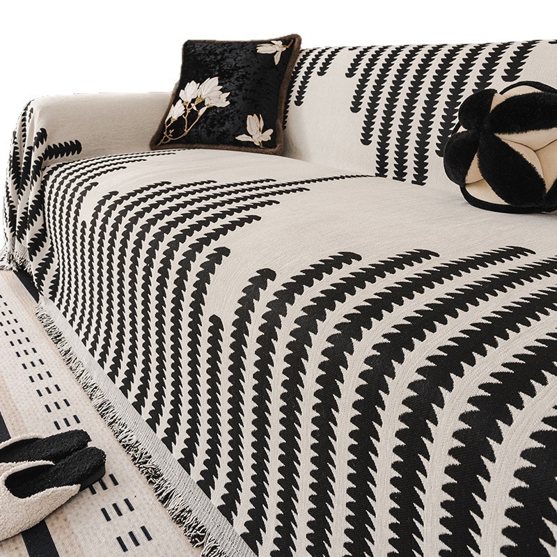 Luz de lujo cuatro estaciones toalla de sofá general nueva cubierta gruesa sofá antideslizante cojín de manta invierno 2025 nuevo