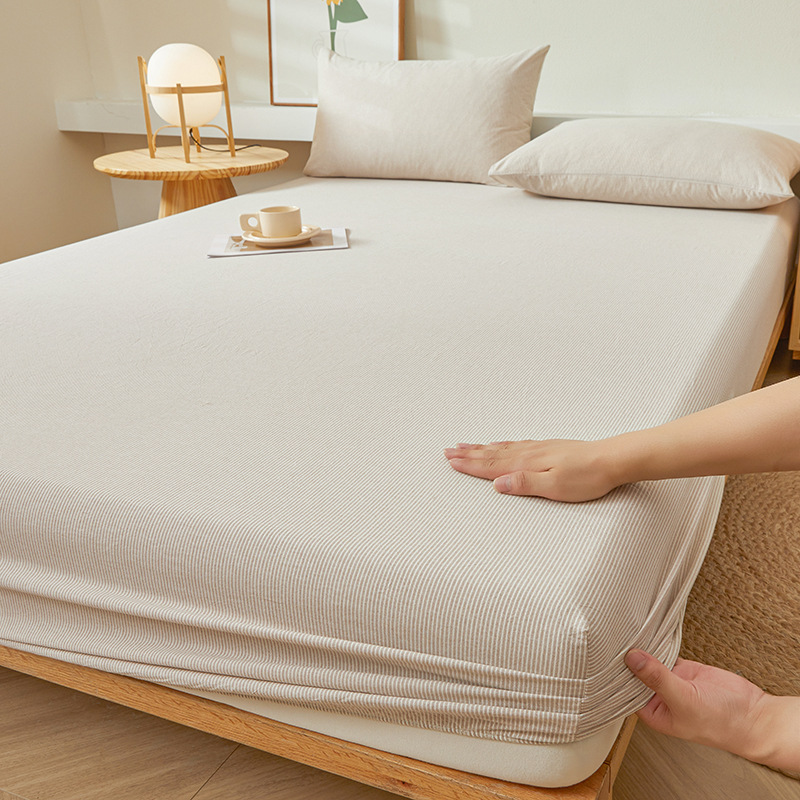 2025 nueva sábana de algodón 100 funda protectora de colchón de algodón 2025 nueva sábana universal todo incluido de cuatro estaciones 3