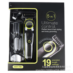 Amazon Bestselling 5-in-1 Multi-functional Electric Shaver Nose Hair Trimmer LCD Display USB Charger Hair Cutter