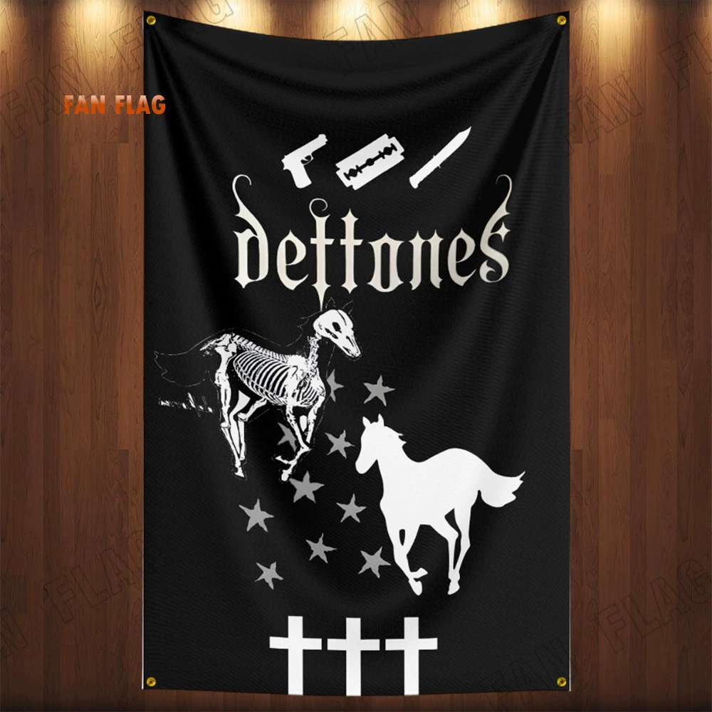 Флаг из полиэстера 3x5ft с дизайном Deftones Alternative Metal, декоративная баннер-атрибут