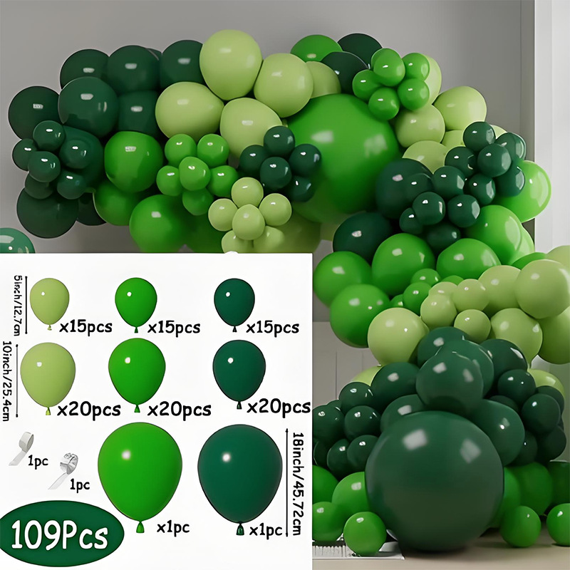 Globo temático del bosque Macaron, aguacate, zongzi verde, centro comercial de cumpleaños, decoración de jardín de infantes, decoración del Festival del Bote del Dragón