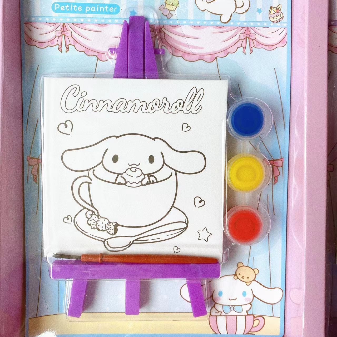 Cartoondiy pintado tablero de dibujo con soporte pintado a mano pintado para niños juguetes de colores premios regalos lotes