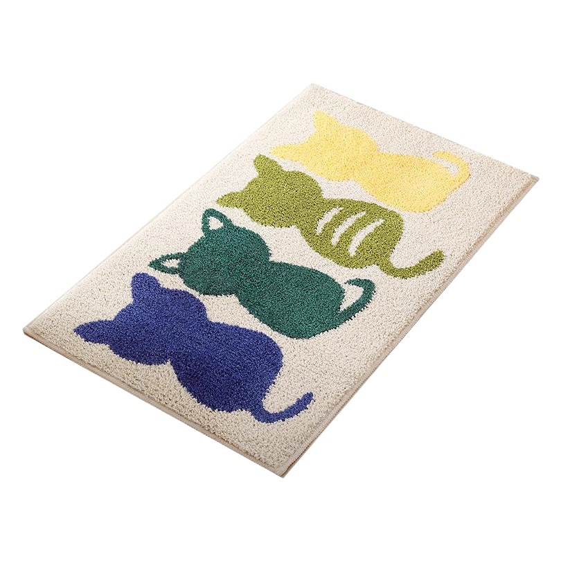 Baño de dibujos animados baño absorbente antideslizante alfombra de piso sala de entrada simple hogar dormitorio puerta mat
