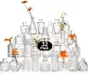 Transparent set flower-shaped, 32 pieces, small vase