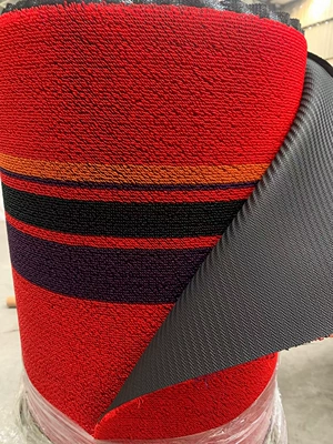 Densely Woven Double-Layer Anti-Slip Car — Universal Foot Pad - 10512-meters-red-color-bar