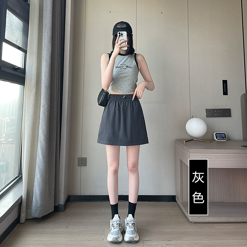 IT2 собственные брюки эласткая талия 2024 летняя юбка с высокой талией