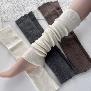 Wool cashmere socks pile socks thin solid color leggings foot cover European goods over the knee yoga socks warm autumn and winter