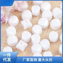 10mm实色珠四角珠串珠diy手工编织纸巾盒亚克力编制材料珠子娜幽