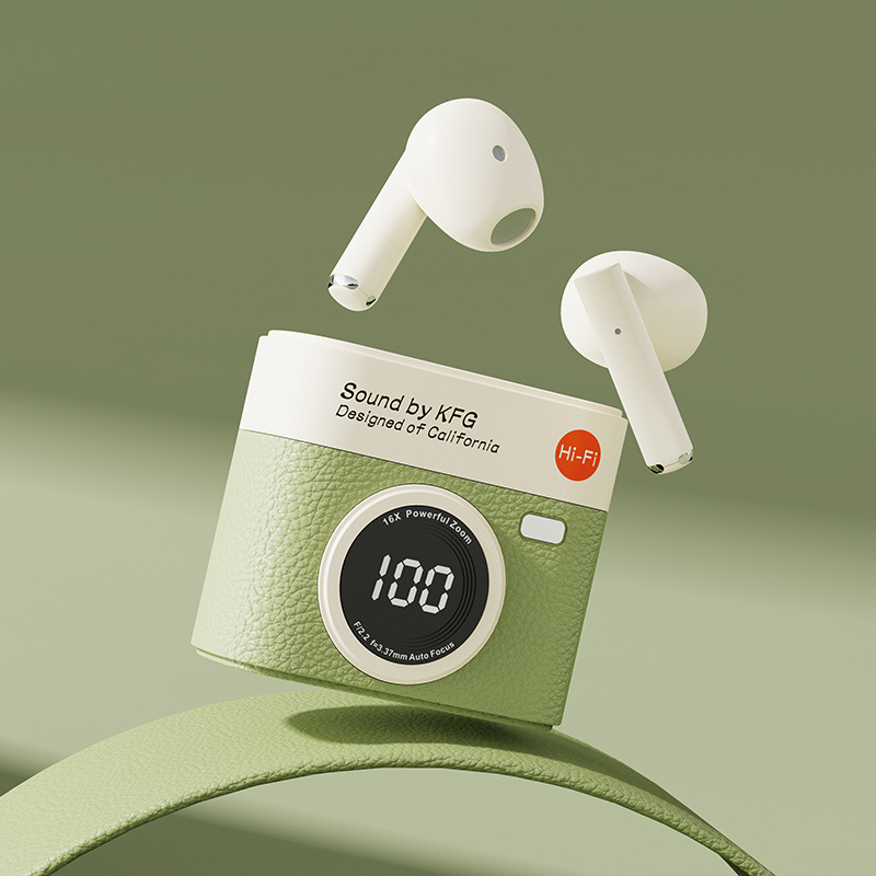 クロスボーダー新 Q87 レトロカメラワイヤレス Bluetooth ヘッドセットイヤークリップタイプ超長バッテリー寿命スポット卸売プライベートモデル|undefined