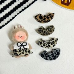 4.0mini拉布布小鼻嘎豹纹短裙长腿kitty换装娃衣配件自嘲熊娃衣
