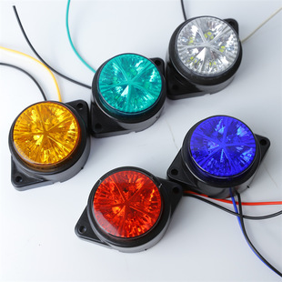 Round carriage corner light truck color LED electronic side light creative truck truck warning light outer top high light
