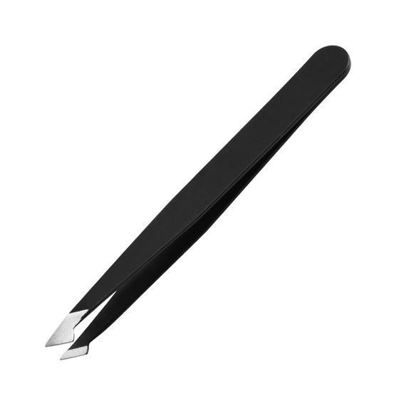 Stainless steel black eyebrow clip wholesale diagonal eyebrow clip pull beard eyebrow clip tweezers eyebrow trimming tools beauty tools