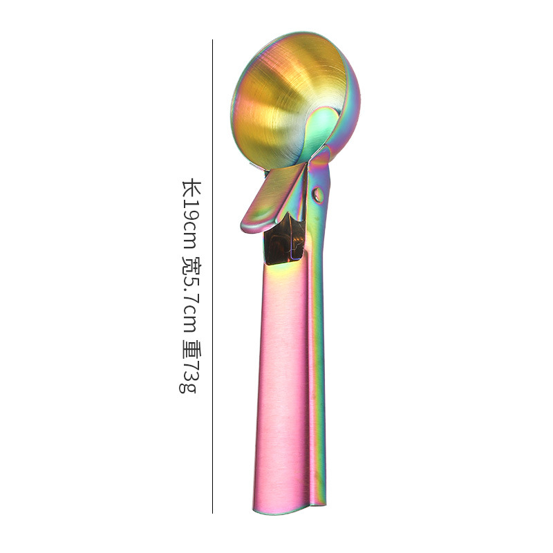 Amazon Excavador de bolas Cuchara de helado de acero inoxidable Cuchara de helado Cuchara de sandía de frutas multifuncional Cuchara de excavación de bolas