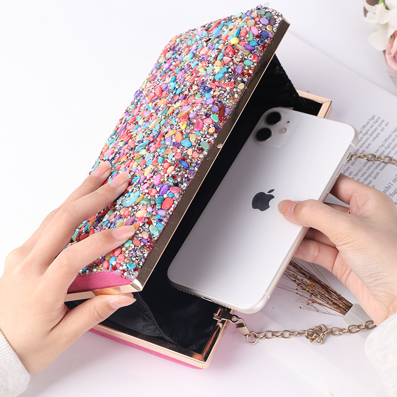 Nuevo concha de diamantes bolso de noche bolso de las mujeres del diamante de alto grado de banquete bolso de embrague bolsa de ventas directas de fábrica