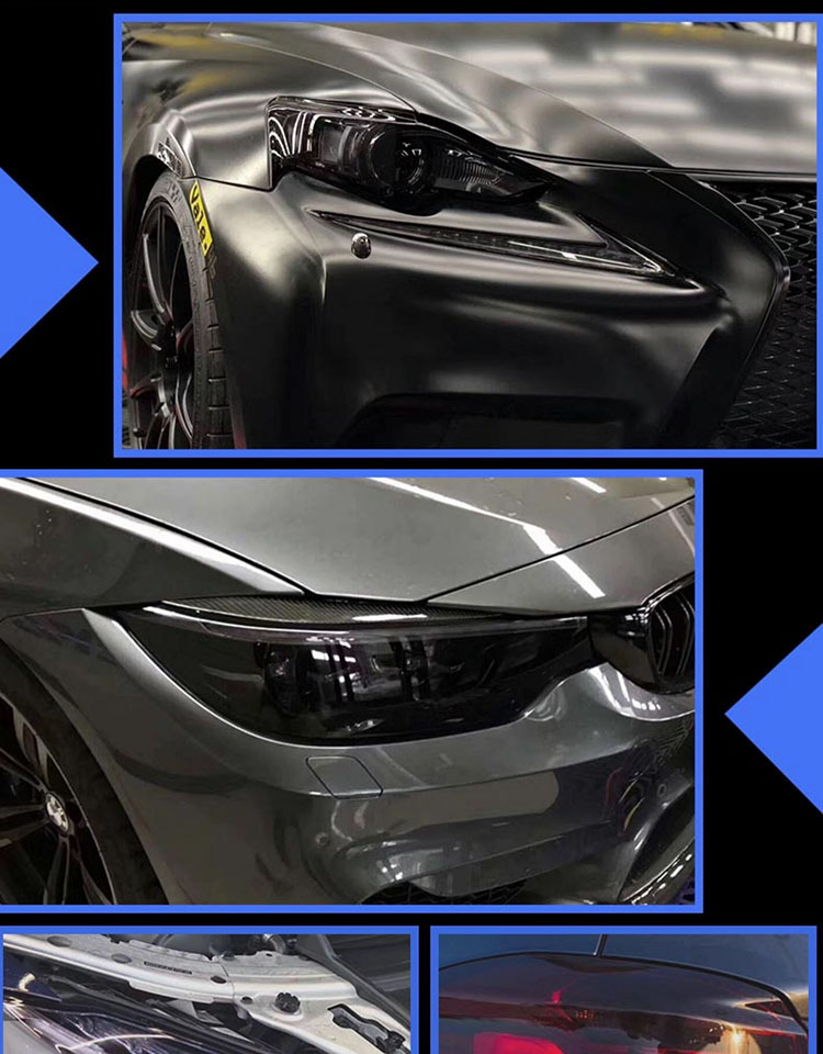 Car Tpu Blackened Lamp Film Headlight Transparent Automatic Repair Protective Film Anti-Scratch Tph Taillight Color Changing Film