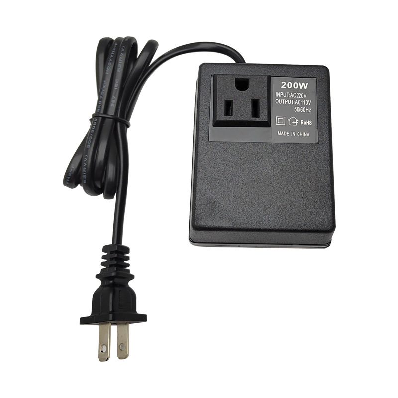 110V200W voltage converter US standard 220V to 110V power transformer 200W autotransformer 110V200W voltage converter US standard 220V to 110V power transformer 200W autotransformer