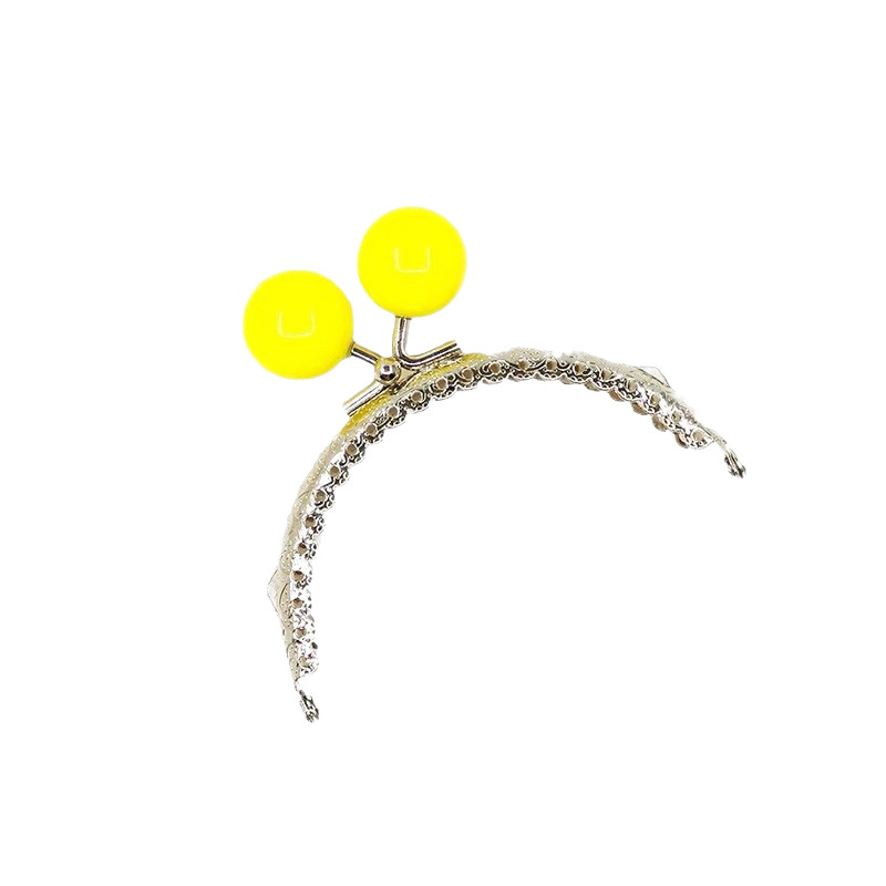 Boca de oro DIY doble orejas dulces semicircular convexo encaje accesorios de oro de oro de boca mayorista de inventario de bolsa de arco oro de boca