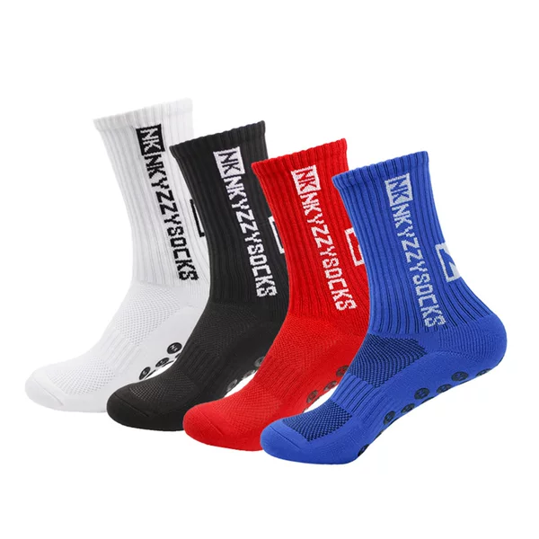 Cross-Border Best-Selling Professional Football Socks, Outdoor Sports Socks, Men's and Women's Mid-Calf Socks, Non-Slip Dotted Hiking Socks, Cycling Socks