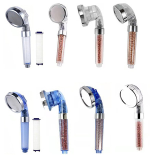 Pressurized shower head negative ion three-speed removable hand-held bath shower head bracket set wholesale
