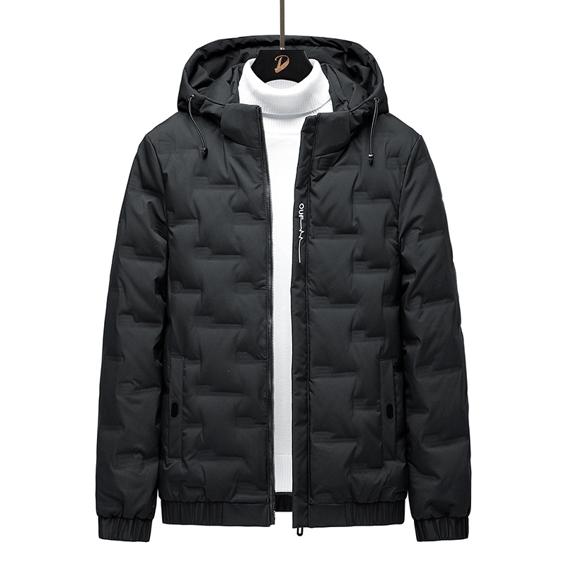 Chaqueta de plumón de pato blanco corta, ligera, con capucha, informal y moderna para jóvenes, tallas 5XL-8XL para hombre.