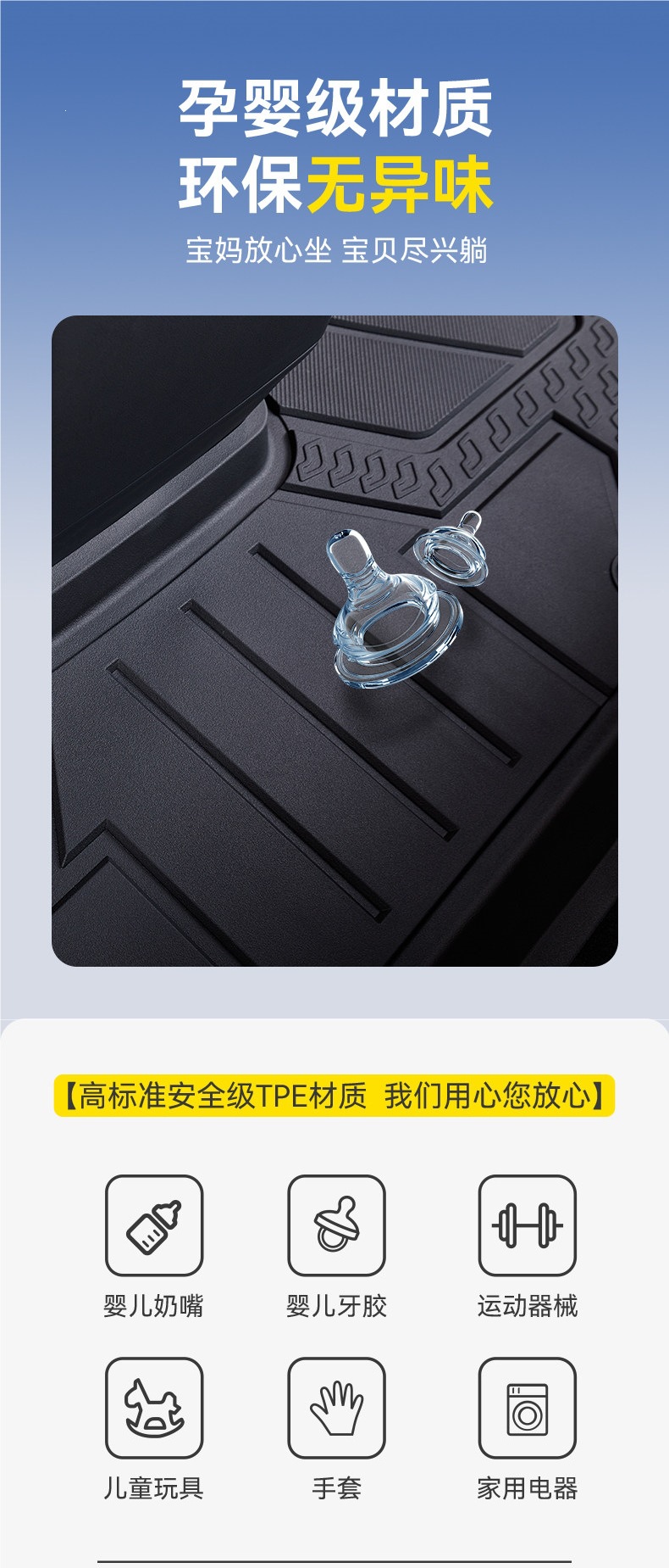 Goodyear full TPE car floor mats are suitable for the new version of the Li Auto L6, L7, L8, L9, Livisi 8, and i6, including trunk mat accessories