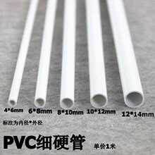 PVC细管圆管PVC硬管细硬管小圆管小管子小口径线管管塑料空心线管
