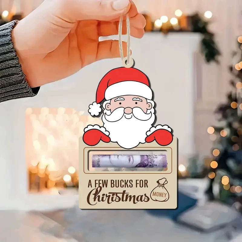 Трансграничные новые рождественские подарочные украшения рождественская елка денежный зажим денежный зажим санта снеговика в списке