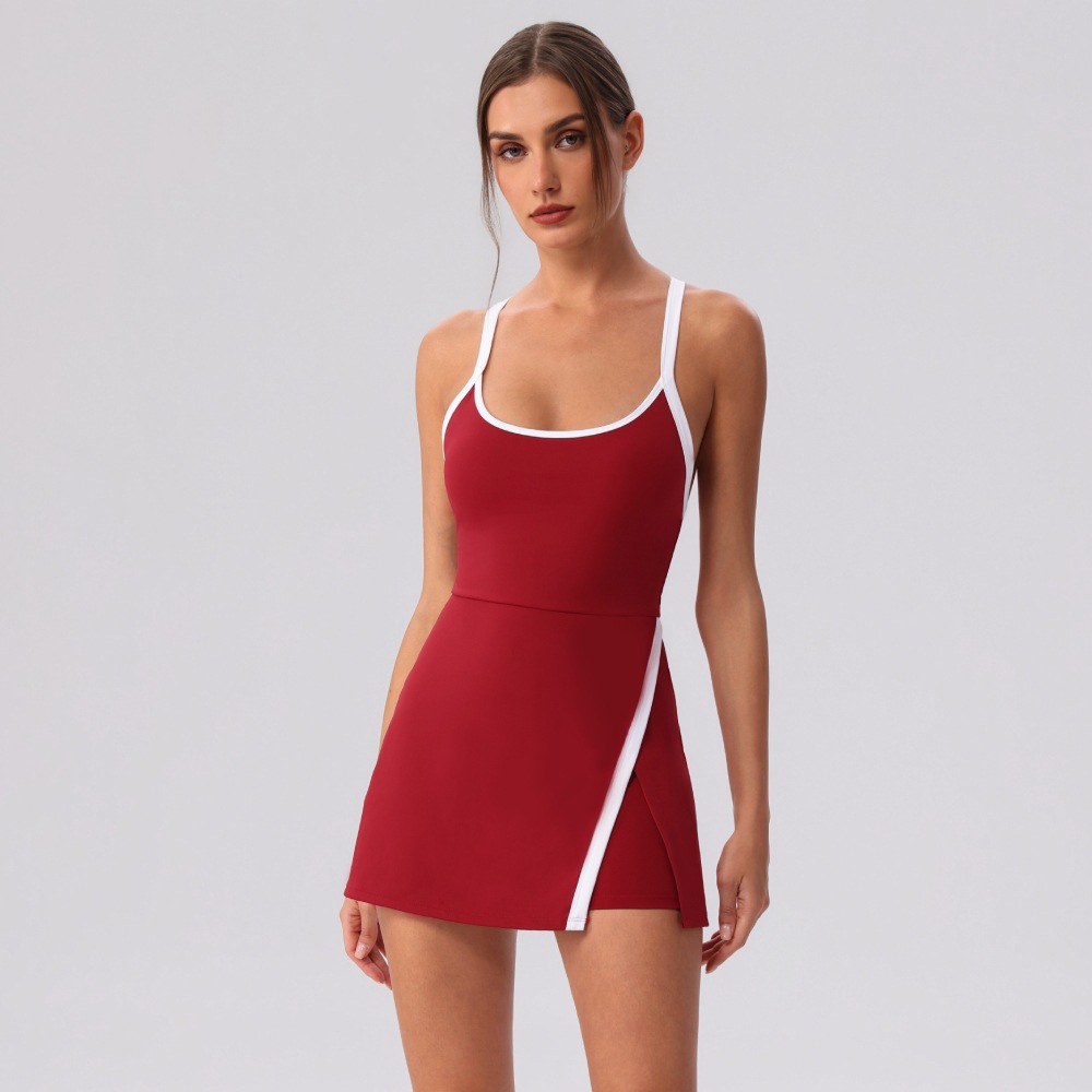 Fitness Tenis vestido corto anti-fuerte yoga ropa deportiva de correr al aire libre pantalones de mujer slim