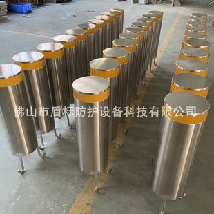 Supply of School Gate Anti-Terrorism Roadblock Removal and Mobile Road Column 304 Stainless Steel Hard Hydraulic Roadblock Column