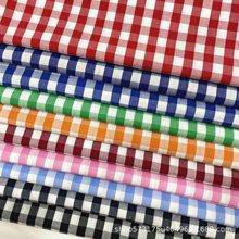 50支全棉格子布 精梳纯棉 高支高密衬衫布 连衣裙 短裤 校服面料