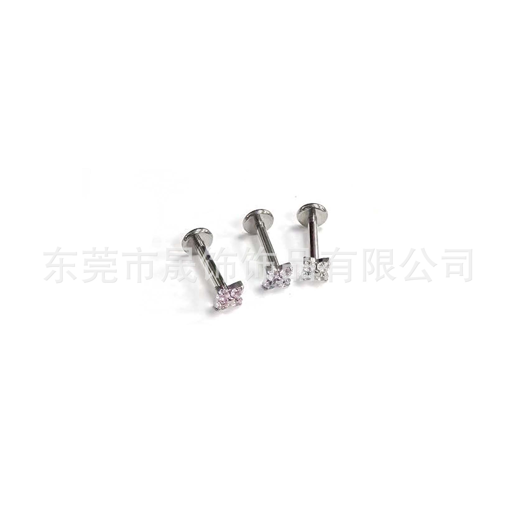 F136 Titanium 小 Flower 四叶草 Ear Stud Helix Cartilage Stud Ear Stud G23 Implant Grade Titanium Piercing Jewelry Ear 蜗钉 Ear 饰