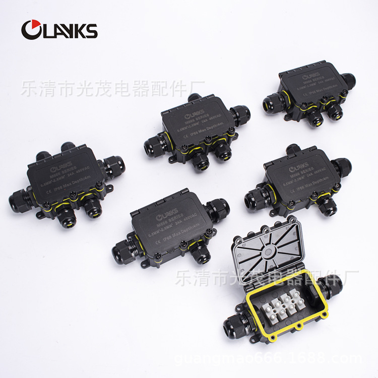 防水接线盒塑料防水盒LED照明路灯户外接线盒