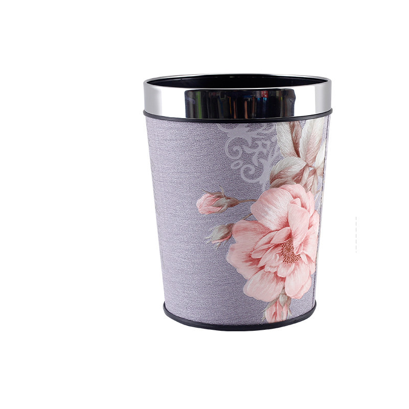 Directo de fábrica gran cubo de basura de cuero cónico creativo hogar cocina baño sala de estar cubo de basura Hotel