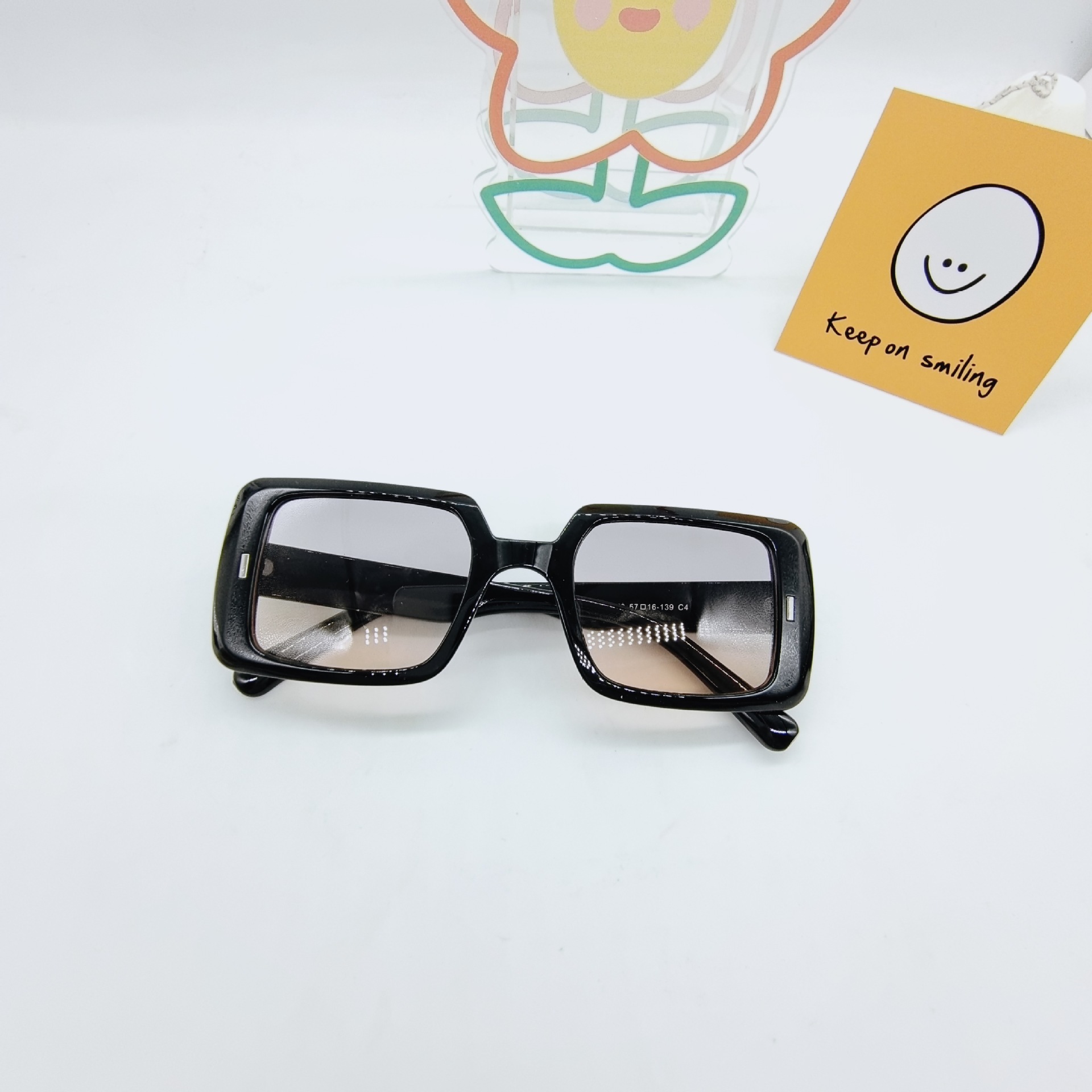 Trend Sunglasses Cross-border Small Square Hip-hop Sunglasses Concave Shape Glasses display picture 3