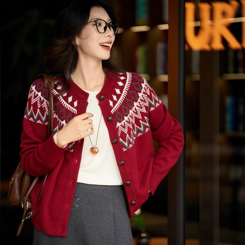 Festive Atmosphere! Christmas Limited Edition | Fair Isle Jacquard | Exquisite Luxury Soft Wool Knit Sweater