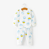 Children's thermal underwear, cotton set, overall, flower boy costume, trousers, demi-season keep warm pijama