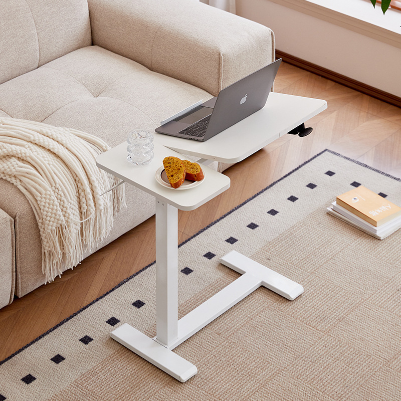 Lift Table, Reversible Simple Laptop Table, Standing Workbench, Movable Bedside Table