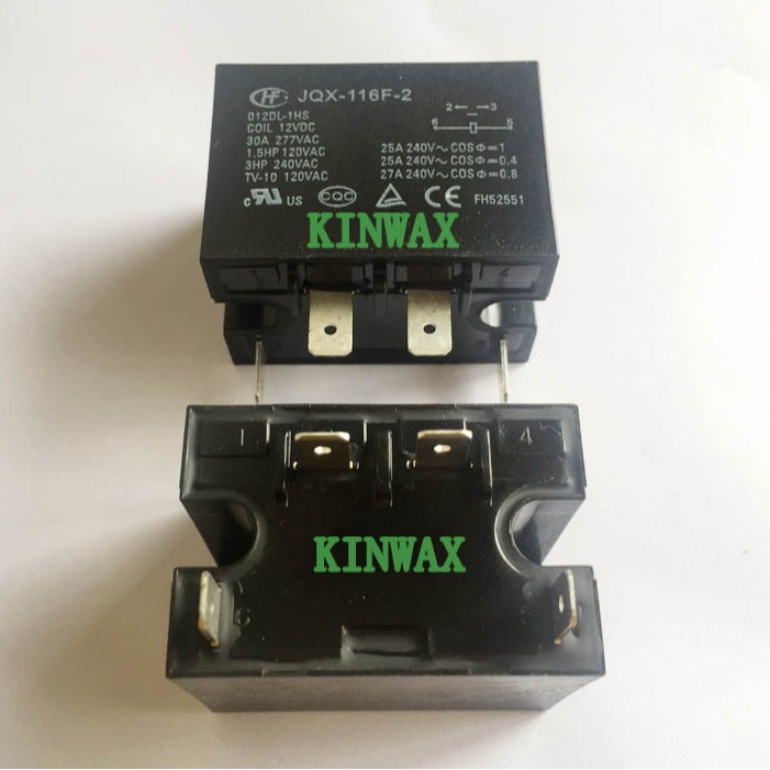 HF116F-2/012AP-2HF 两组常开25A法兰安装继电器