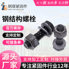 10.9级钢结构扭剪型螺栓高强度大六角螺丝螺母厂家现货批发定制