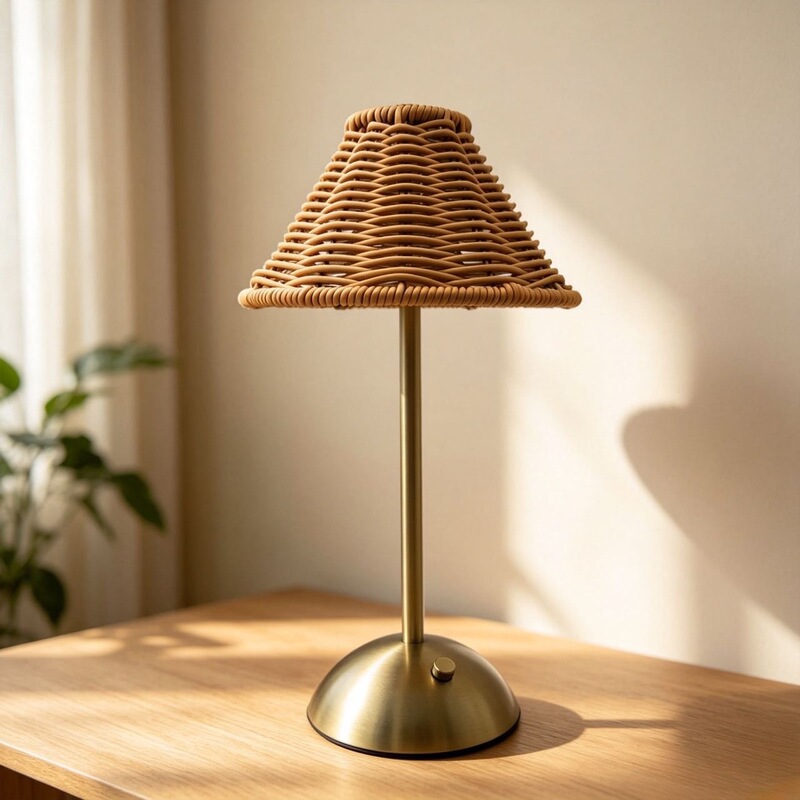 Rattan Woven Vintage Rechargeable LED Table Lamp Dimmable Atmosphere Night Light Bedroom Bedside Bar Dining Table Decoration Rattan Woven Vintage Rechargeable LED Table Lamp Dimmable Atmosphere Night Light Bedroom Bedside Bar Dining Table Decoration