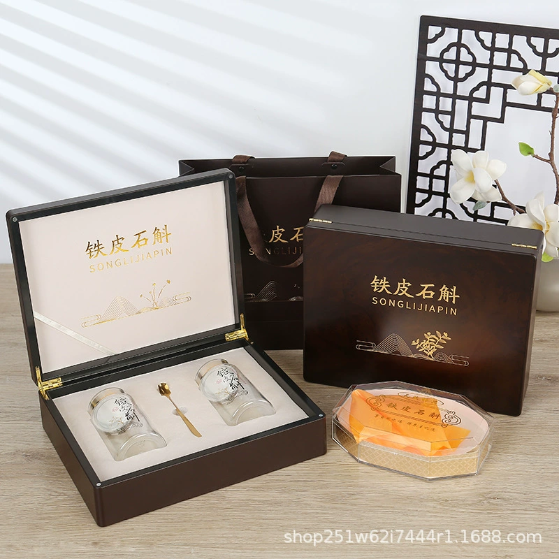 Новый кованый Dendrobium кленовый пакет коробка Dendrobium порошок в бутылках 250 г подарочная коробка