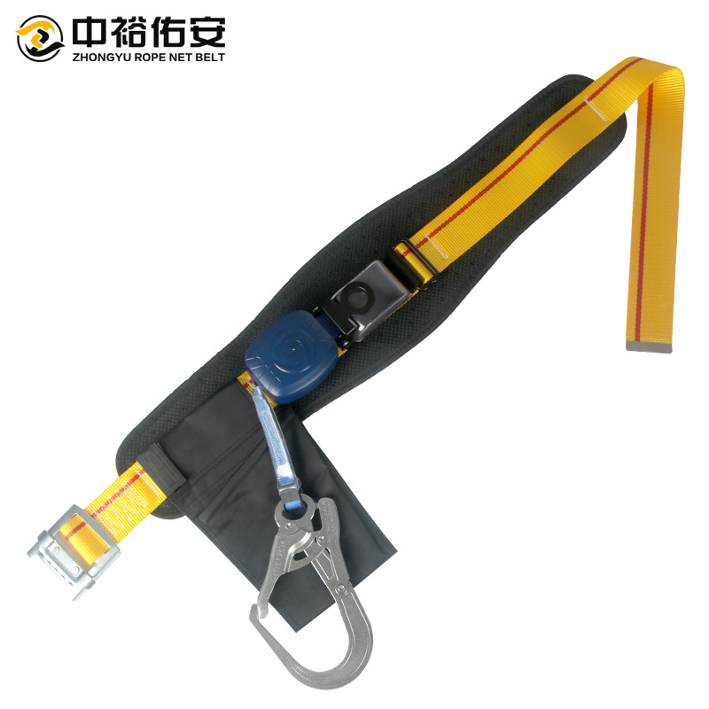高空作业防止坠落套装快拆工地施工电工保险带速差式单腰安全带