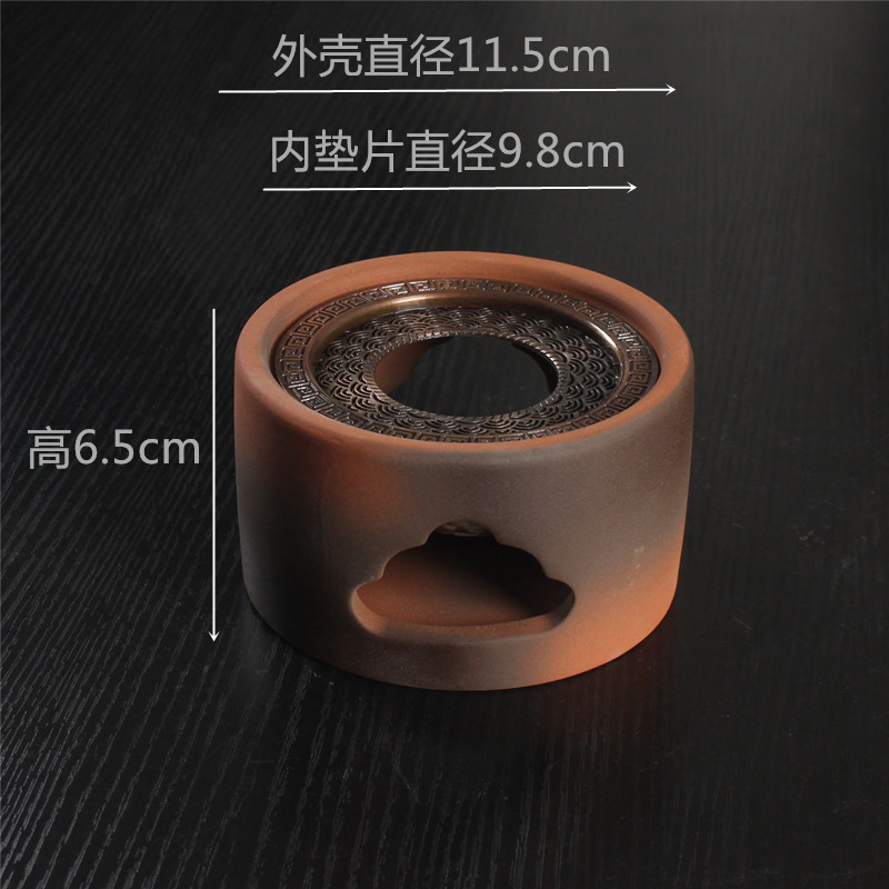 Vela de estilo japonés tetera calentador de té base tetera doméstica calefacción calentador de té Kung Fu ceremonia del té cero con calentador de té caliente