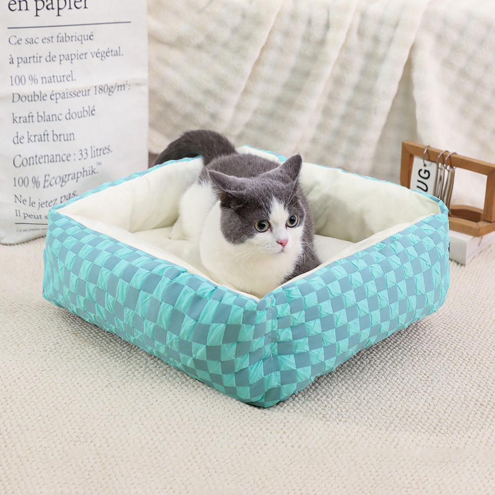 Peluche de invierno para mascotas Peluche para gatos Peluche para perros cuadrado Estera para mascotas Cama para gatos Cama para perros Productos para mascotas